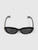 Second Hand Saint Laurent Black Cat Eye Logo Sunglasses