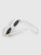 Céline White Oval Triomphe Sunglasses