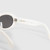 Céline White Oval Triomphe Sunglasses