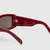 Céline Burgundy Triomphe Rectangular Sunglasses