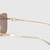 Second Hand Fendi Baguette Gold Butterfly Sunglasses