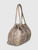 Furla Brown Leather Snake Embossed Tote Bag