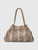Furla Brown Leather Snake Embossed Tote Bag