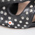 Alexander McQueen Black Leather Silver Studded Sandals