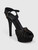 Gucci Black Suede Knot Detail Sandals