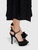 Gucci Black Suede Knot Detail Sandals