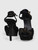 Gucci Black Suede Knot Detail Sandals