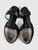 Gucci Black Suede Knot Detail Sandals