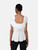 Alexander McQueen White Ruffle Peplum Top