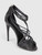 Burberry Black Strappy Leather Heeled Sandals