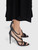 Burberry Black Strappy Leather Heeled Sandals