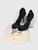 Burberry Black Strappy Leather Heeled Sandals