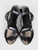 Burberry Black Strappy Leather Heeled Sandals
