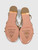 Aquazzura Gold Leather Tie Sandals