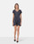 Issey Miyake Pleats Please Navy Belted Dress
