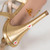 Prada Gold Saffiano Leather Heeled Sandals