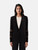 Maje Black Sheer Lace Panel Blazer
