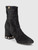 Valentino Garavani Black Suede Rockstud Heel Boots