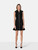 Ganni Black Zip Up Mini Dress