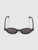 Bottega Veneta Black Oval Ribbon Sunglasses
