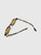 Bottega Veneta Havana Yellow Oval Sunglasses