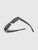 Saint Laurent Black Rectangle Monogram Sunglasses