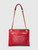Chanel 2012 Red Quilted Leather CC Square Bag