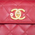 Chanel 2012 Red Quilted Leather CC Square Bag