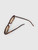 Saint Laurent Havana Oval Tinted Sunglasses