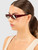 Miu Miu Red Half Rim Sunglasses