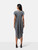 Issey Miyake Pleats Please Grey V-Neck Dress