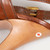 Prada Brown Leather Laser Cut Sandals