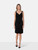 Versace Black Sleeveless Ruched Dress