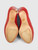 Prada Red Leather Woven Platform Pumps