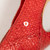 Prada Red Leather Woven Platform Pumps