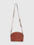 A.P.C. Brown Leather Demi-Lune Crossbody Bag
