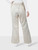 Casablanca Ecru Leaf Pattern Stripe Trousers