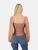 Reformation Brown Floral Ruched Top