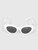 Burberry White Sophia Cat Eye Sunglasses