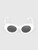 Burberry White Round Margot Sunglasses