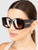 Burberry Havana Rectangle Madeline Sunglasses