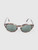 Burberry Green & Brown Round Sunglasses
