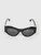 Versace Black Frame Dark Grey Cat Eye Sunglasses