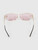Versace Gold Frame Pink Lenses Butterfly Sunglasses