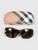 Burberry Tortoiseshell Stitched Detail Sunglasses