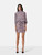 Zadig & Voltaire Navy & Pink Leopard Belted Mini Dress