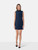 Miu Miu Navy Sleeveless Lace Collar Dress