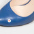 Prada Navy Leather Almond Toe Pumps