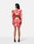 Alexander McQueen Pink Floral Mini Dress