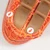 Prada Orange Leather Croc Embossed Loafers